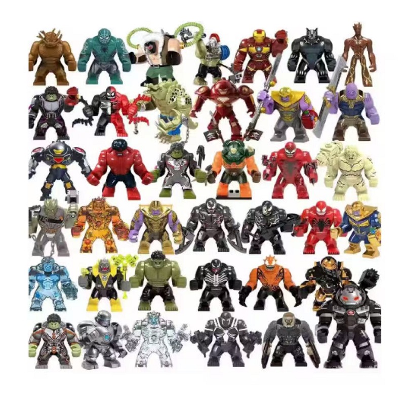 Model Kit Iron Man - Bouwstenen, Marvel-superhelden, anti-Hulk 1158-1820 geassembleerde poppen,