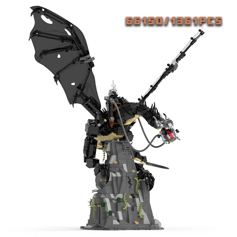 Model Kit Ikaruga - 1361pcs Witch King Fell Beast Bouwstenen