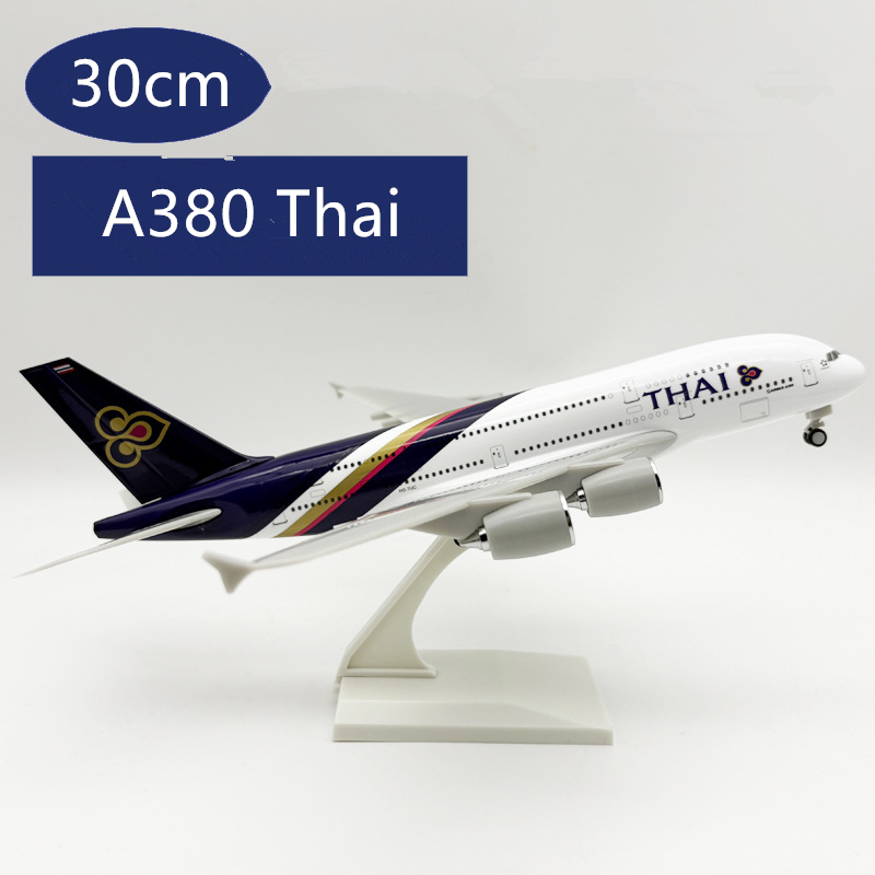 Model Kit Airplane - 1/240 Schaalmodel Thais A380 vliegtuigmodel (30cm
