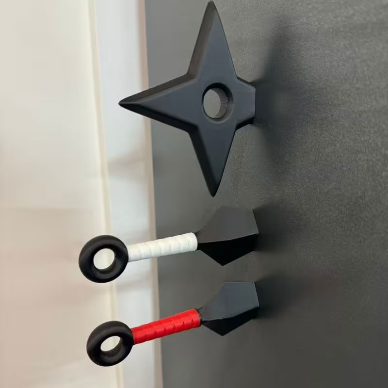 Model Kit Ninja - Koelkastdecoratie, 3D leuke koelkastdecoratie, Ninja-zwaardmodeldecoratie, uniek