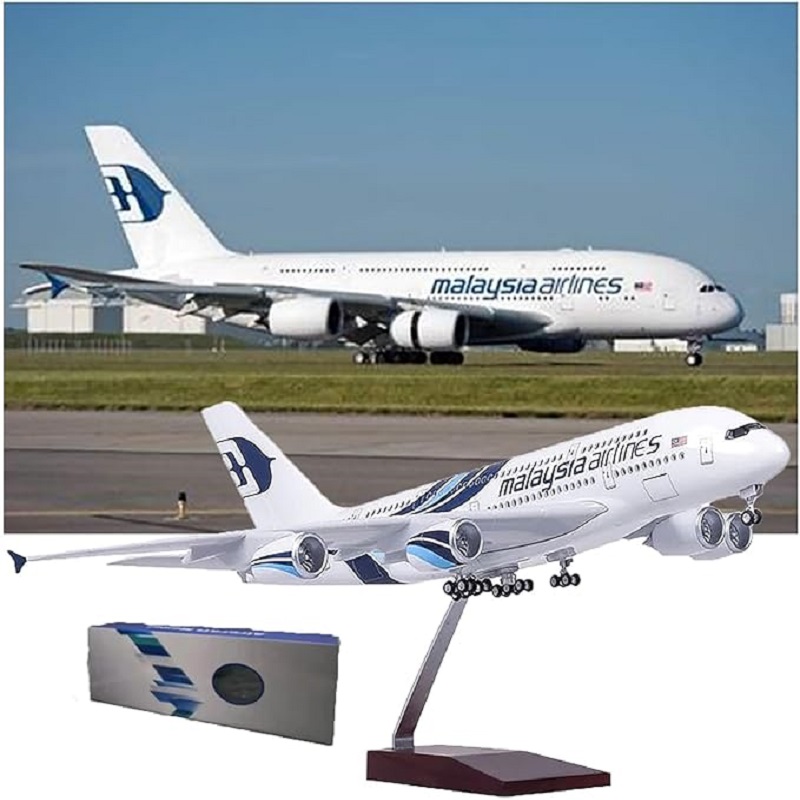 Model Kit Airplane - Schaal 1:160 Malaysia Airlines A380 Metalen