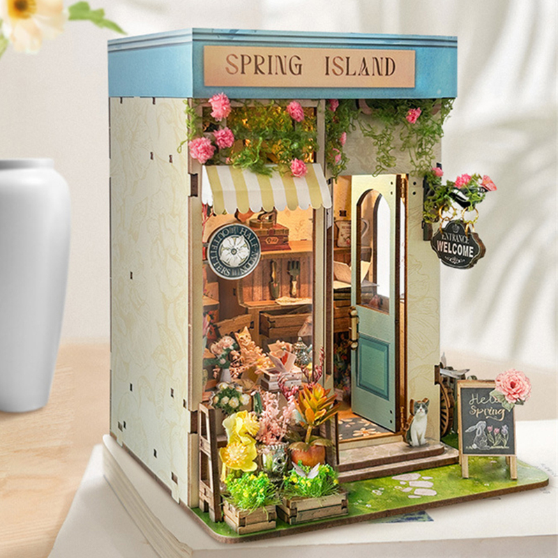 DIY Houten Spring Island Flowe - Model Kit Glue recensie en prijs