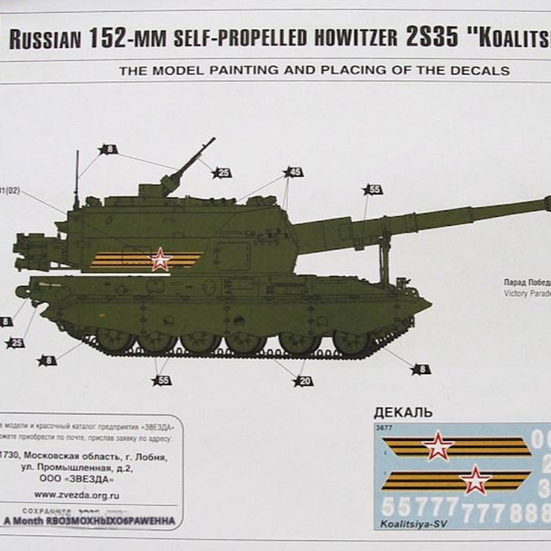 Zvezda Rode Ster 3677 1/35 Rus - Model Kit Zvezda recensie en prijs