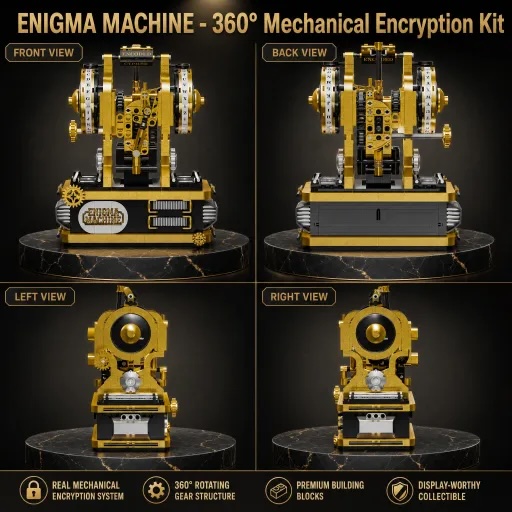 Enigma Machine Bouwstenen Set  - Model Kit Ikaruga recensie en prijs