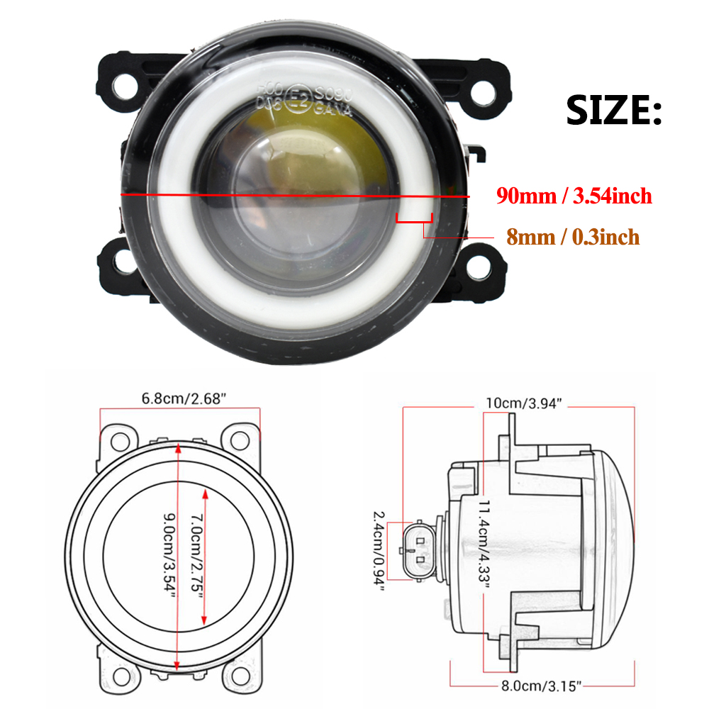 2 stuks LED PTF Auto Mistlamp  - Model Kit Land Rover recensie en prijs