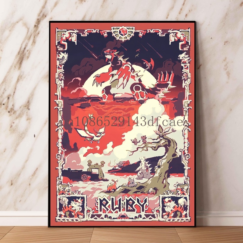 Pokemon Retro Cartoon Poster K - Model Kit Rayquaza recensie en prijs