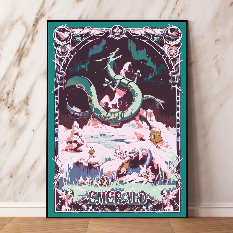 Pokemon Retro Cartoon Poster K - Model Kit Rayquaza recensie en prijs