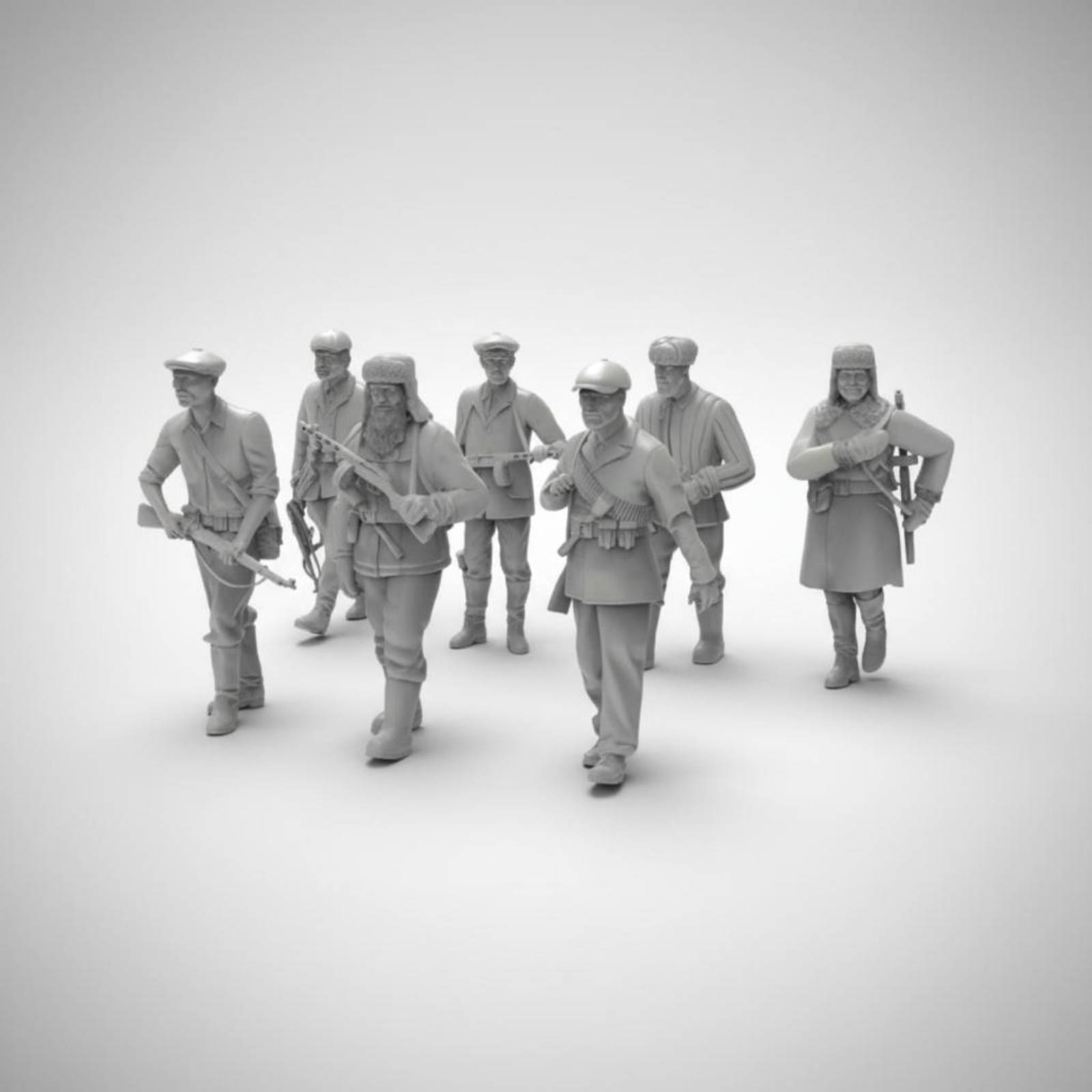 7 stuks soldaatfiguren uit de  - Model Kit Figures recensie en prijs