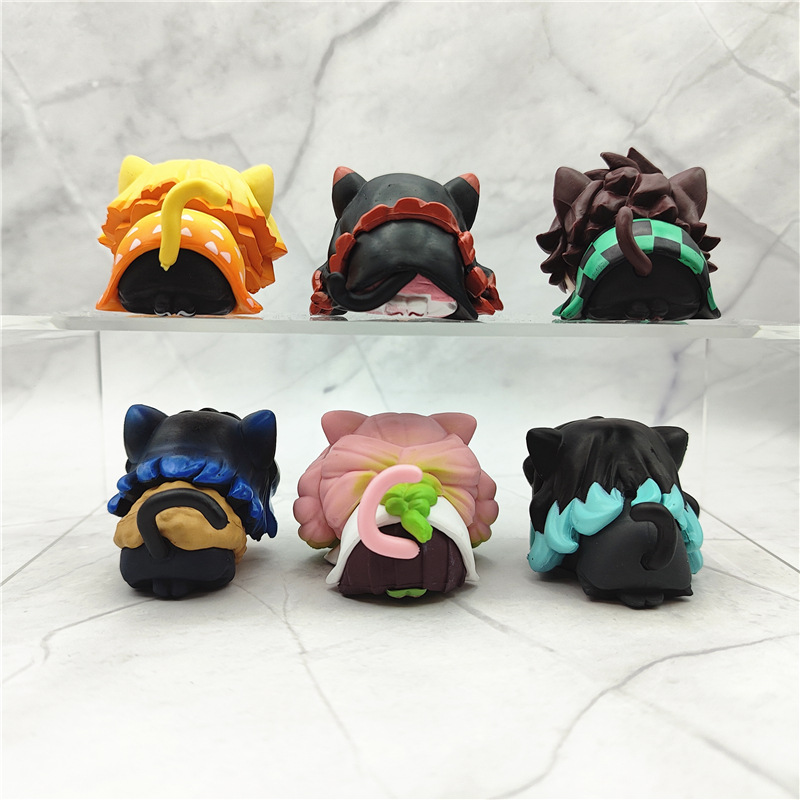 6Pcs/1 Set Anime Demon Sayaer  - Model Kit Zenitsu recensie en prijs