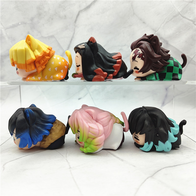 6Pcs/1 Set Anime Demon Sayaer  - Model Kit Zenitsu recensie en prijs